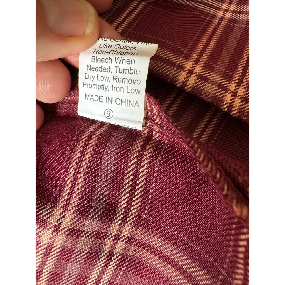 SHEIN Plaid Pleated Mini Skirt Small Burgundy Academic Preppy Schoolgirl Skater - Picture 6 of 11